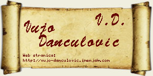 Vujo Dančulović vizit kartica